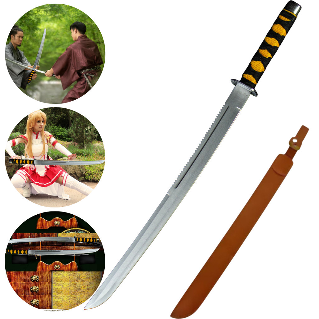 Espada Colecionador Katana 70cm Bainha Couro
