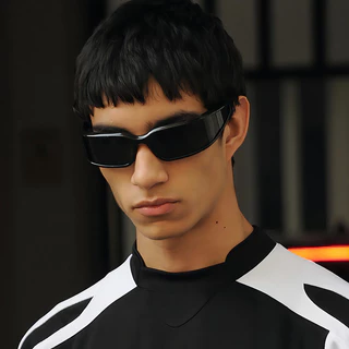 Moda Esportiva Ciclismo Ciclismo Exclusivo Óculos de sol Y2K Retro Senhoras Homens Black Gray Driving Party Hip Hop Discoteca Protetor solar Óculos de sol para ciclismo ao ar livre Protetor solar de verão Óculos de sol frios