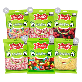 Kit Gelatinas com 6 pacotes de 1Kg- Docile