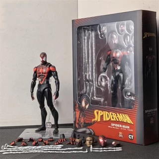 Ultimate Miles Morales mafex 092 Edição Em Quadrinhos Homem-Aranha SHF Ação Figura Mudança De Face Anime Articulado Modelo Bonecas