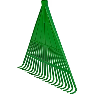 Kit 2 Vassouras Rastelo de Plástico Jardim Grama Sem Cabo