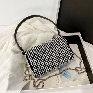 Bolsa de designer de moda para festa de luxo cravejada su