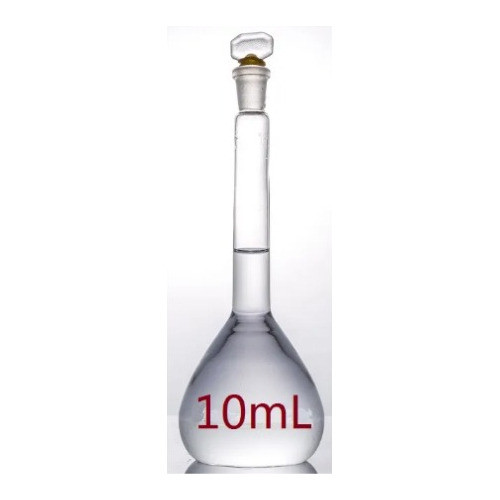  Balao Volumetrico 10ml Com Rolha De Vidro