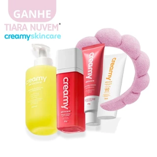 Kit Creamy Serum Facial Anti Aging Retinal 30g, Limpador Facial Glicerinado 200ml, Creme Hidratante Calming Cream 40G +