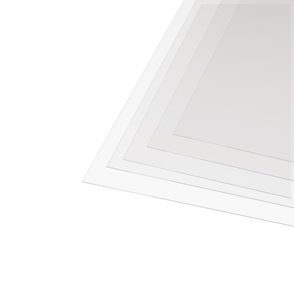 Folha de Acetato A4 Transparente 21x30cm 0,2mm 20 un Artesanato Embalagem Confeitaria Molduras Arte