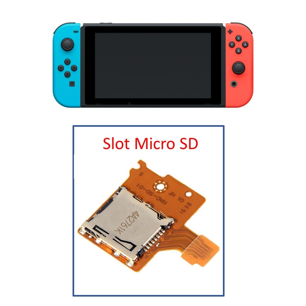 Placa Slot Leitor Cartao Memoria Micro SD Nintendo Switch V1 V2
