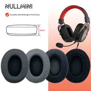 NullMini Substituição Earpads Para Redragon H510 Zeus , H520 Ícone Fone De Ouvido Fones Manga Couro Earmuff