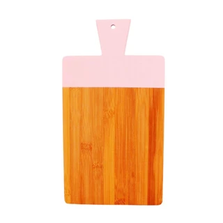 Tábua para Corte Nature Candy Cor Rosa 20x37Cm Bambu em Oferta na Shopee
