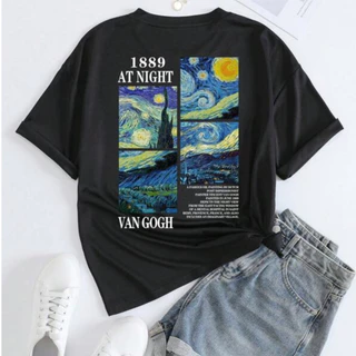Camiseta 100% Algodão Van Gogh Moda Vintage 1889 Envio Imediato Promoção