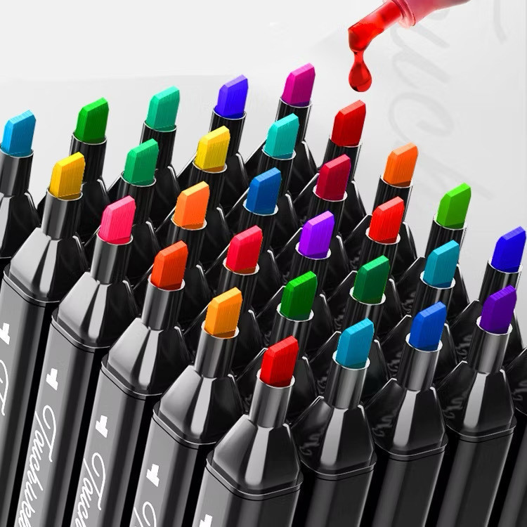Kit com 168 peças Canetas Marcadoras de Cabeça Dupla | Shopee Brasil