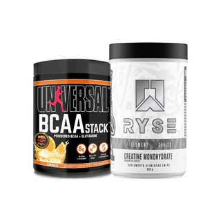 Kit Creatina Monohidratada 300g Ryse Supps + BCAA Stack 250g Universal em Oferta na Shopee