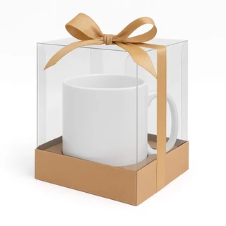 Caixa para Caneca Visor - 10 Unidades - Presente Dia dos Pais - Dia dos Professores!