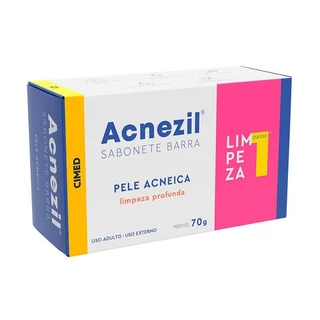 Sabonete Em Barra Acnezil Pele Acneica Limpeza Profunda 70g