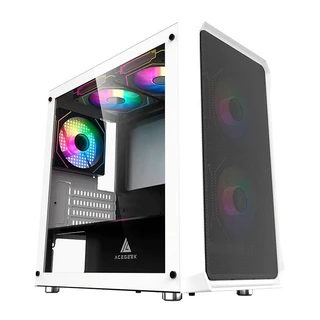 Gabinete Gamer Acegeek Eclipse M350, Mid-Tower, Lateral de Vidro, Branco, AG-ECLIPSE-M350-WH em Oferta na Shopee