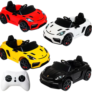 Carro Elétrico para Crianças Belfix Porsche Spyder 718 Guiado por Controle Botões Interativos em Oferta na Shopee