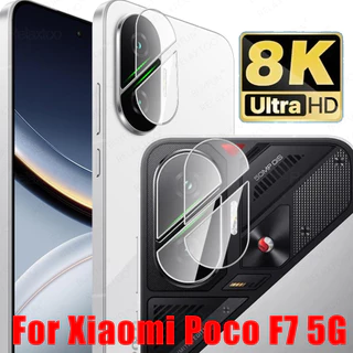 Para Xiaomi Poco f7 2 Peças Protetor De Câmera 3D Capa De Lente POCOF7 F 7 f7 5G Global 2025 Traseira Filme De Vidro