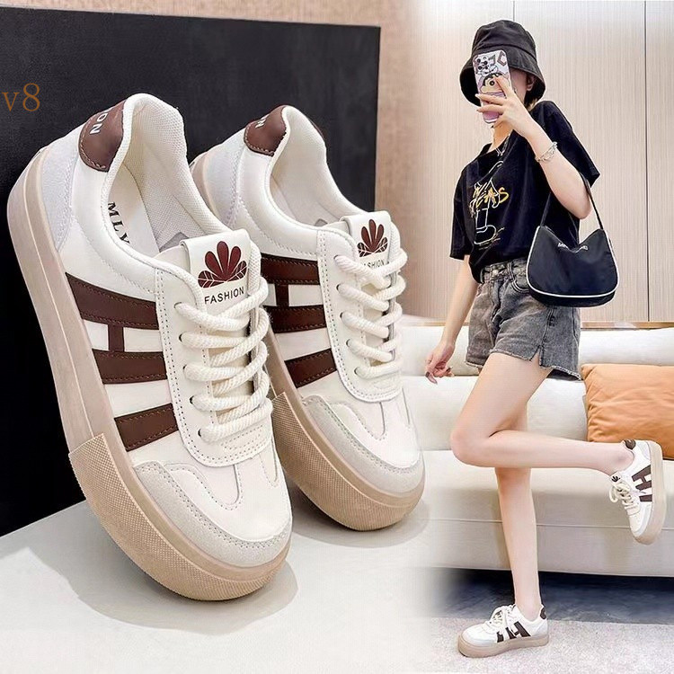 Sapatos de lazer das mulheres são antiderrapantes solo grosso esportes respirável e versátil QQ0I