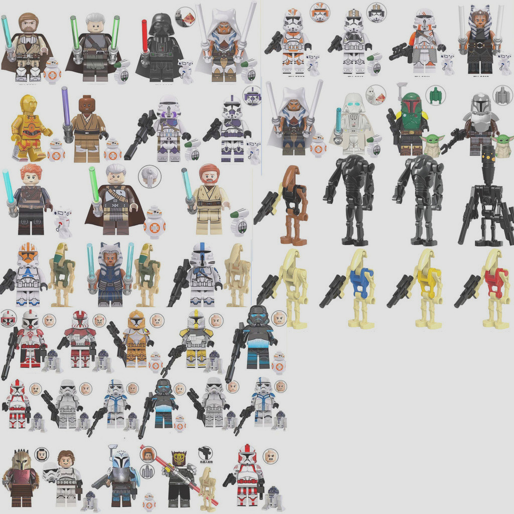Presentes Para Crianças Série Star Wars Montada minifigure building blocks nano Modelo Boneca