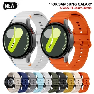 Faixa Esportiva De Silicone Para Relógio Samsung Galaxy 4/5/6/7 44mm 40mm Pulseira Unisexo De Laço Macio FE De Liberação Rápida