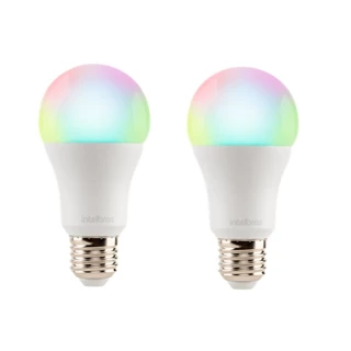 2 Lâmpadas Smart Led Compativel Alexa e Google Wifi Inteligente Ews 410 Intelbras Ajuste de cores