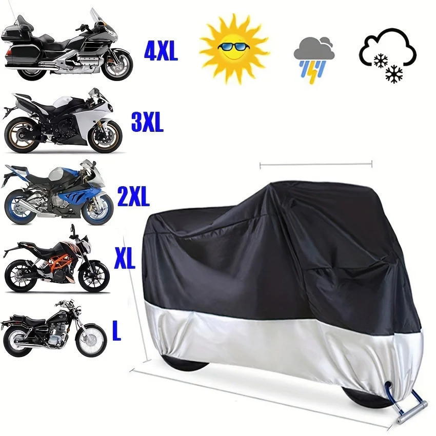 MTCZ Tampa impermeável da motocicleta, toda a estação, Dustproof, protetor UV, exterior, interno, "trotinette", tela 190