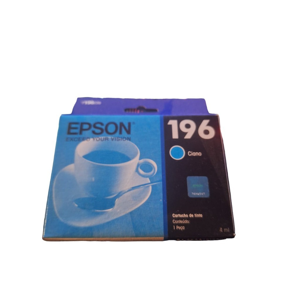Cartucho Epson 196 Azul T196220 Dura Brinde Ultra Ink 4 Ml | Shopee Brasil