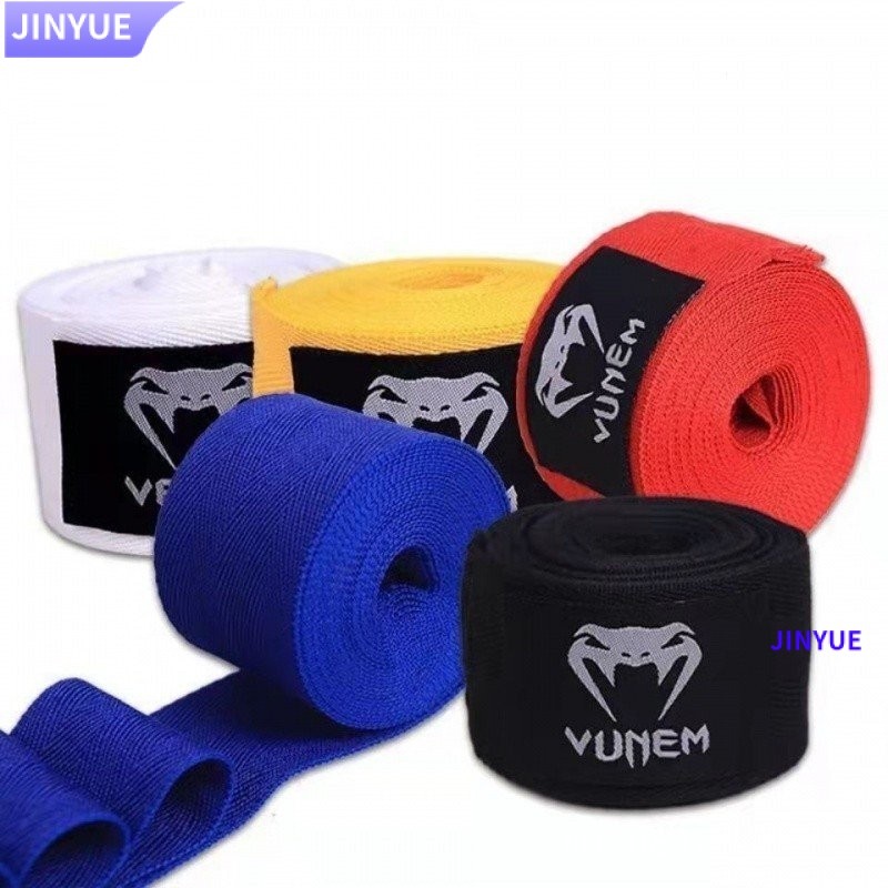 Bandagem De Boxe Algodão Bandagem Elástica Muay Thai Sanda Karate Esportes Boxe Bandagen Venum Proteção De Pulso Bandagem Pulseira De Pulso Muay Thai Combate Wraps Lutando Mão Guarda Banda