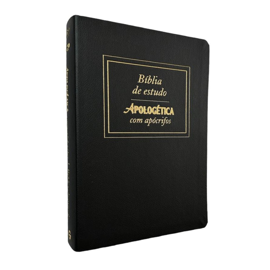 Bíblia De Estudo Apologética Com Apócrifos | Capa Semi-luxo Flexível ...