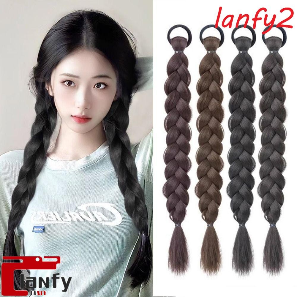 LANFY Trança Sintética De Cabelo Falso Longo , Acessórios Tranças ...