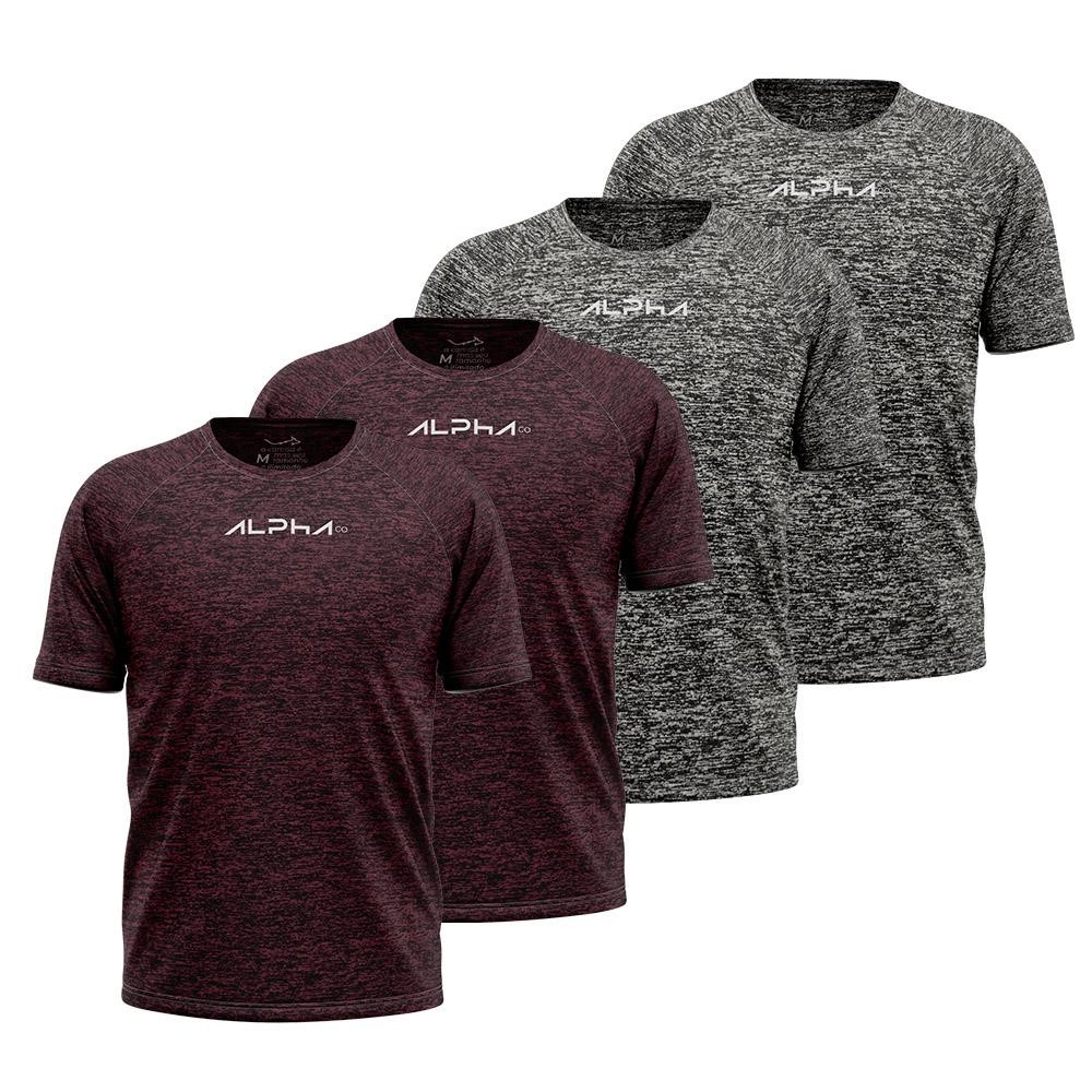 Kit 4 Camisetas Dry Alpha Co Masculina | Shopee Brasil