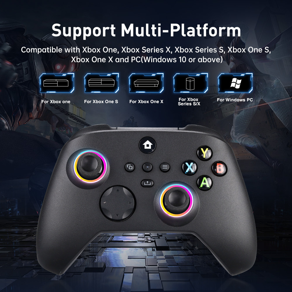 Controlador Sem Fio 2.4G Para Xbox ONE Slim Gamepad PC Compativel Com Controle Series S X Funcao Programavel Shopee Brasil