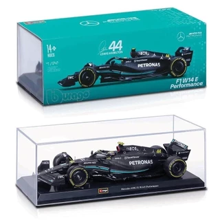 Mercedes F1 W14 E Performance - Lewis Hamilton #44 - Acrílico - Formula 1 2023 - Mercedes AMG Petronas - 1/24 - Bburago