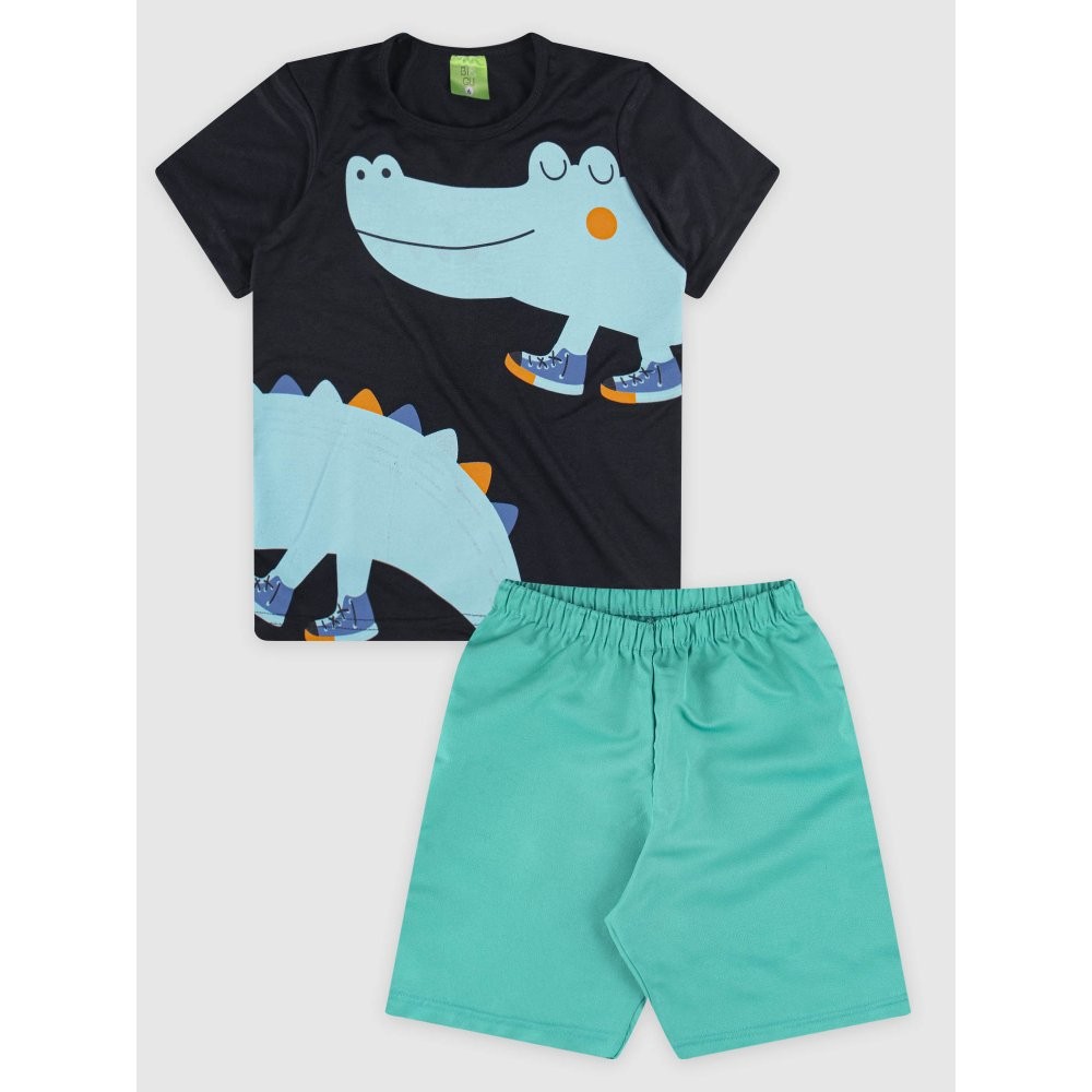 Conjunto Infantil Camiseta\/Bermuda Masculino Ver\u00e3o | Shopee Brasil