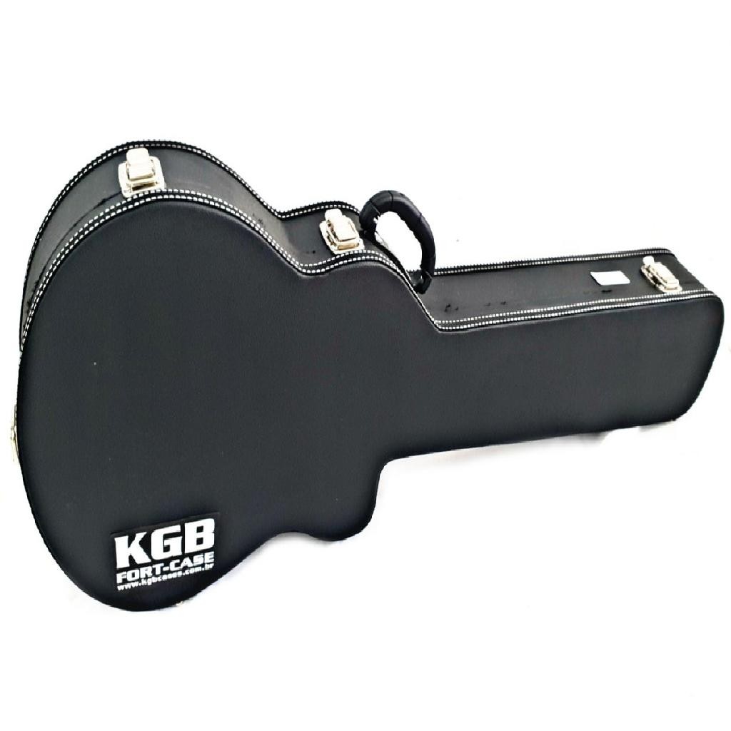 Case Para Guitarra Formato Les Paul Luxo Kgb Profissional