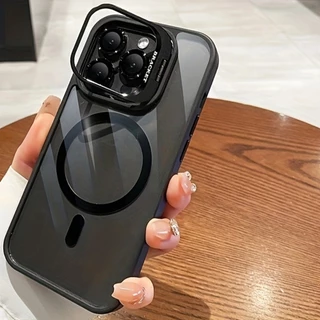 Adequado para iPhone 11/12/13/14/15/16 Pro Max Plus capa de telefone transparente magnética TPU capa protetora de telefone resistente a arranhões