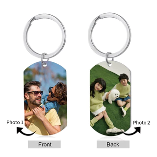 Chaveiro Com Foto Personalizada Para Casal , Aço Inoxidável , Imagem , Masculino , Presente De Aniversário Ele