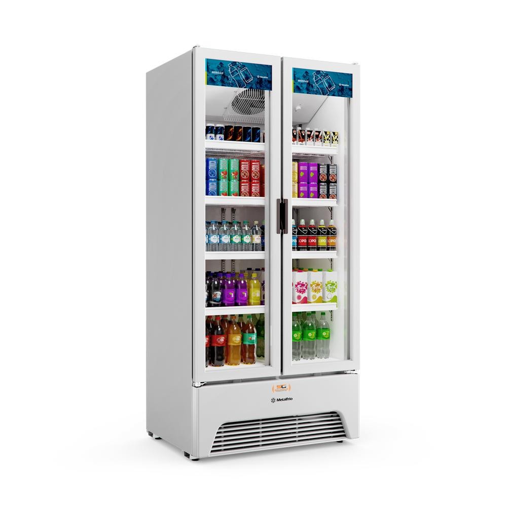 Refrigerador Expositor Vertical Bebidas Duas Portas Vidro 69