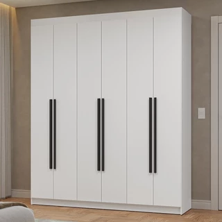Guarda-Roupa Casal 6 Portas Batentes Netuno Madesa B em Oferta na Shopee