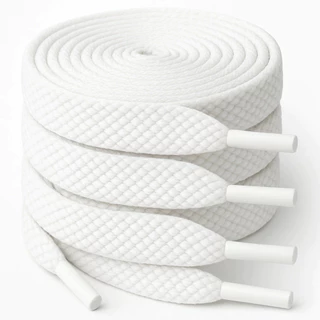 Kit 4 Pares Cadarço Achatado Look Urbano – Visual Limpo Para Tênis Casuais