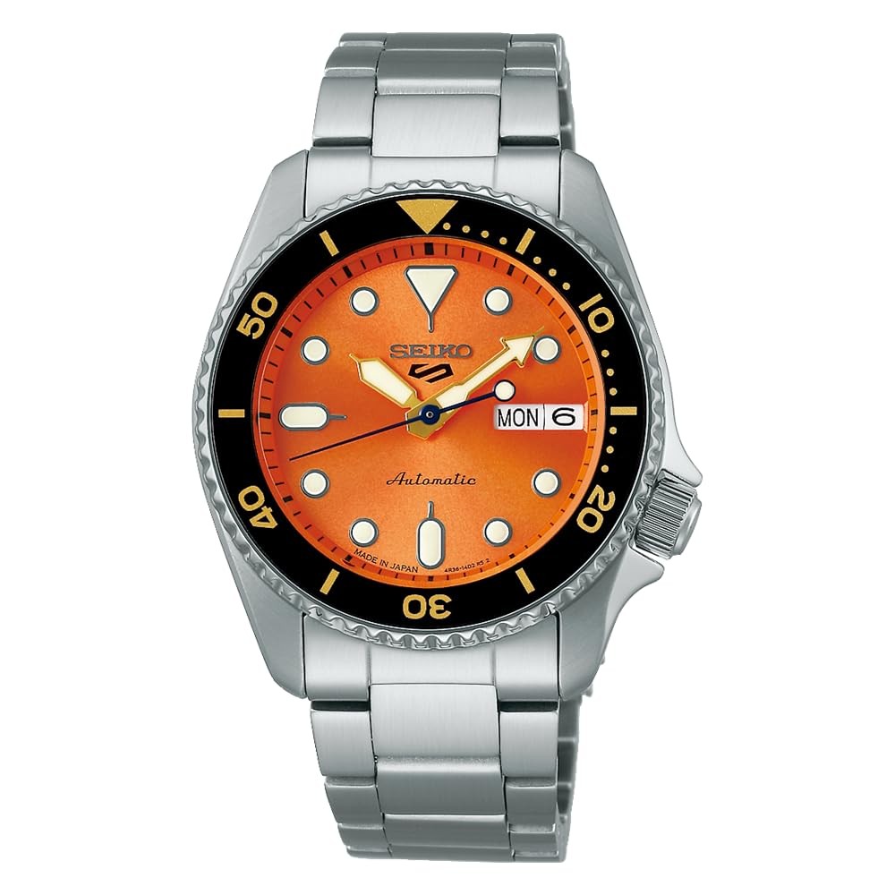 Seiko スポーツ5 Relógio masculino Seiko Five Sports SKX de tamanho médio, estilo