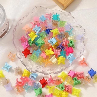 10Pcs Novo Clip De Garra De Borboleta Colorido Mini Hair Grip Barrettes Clamps Garotas Hairpin Acessórios De Cabelo