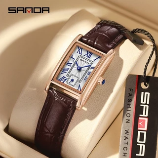 SANAD Moda Elegante Quadrado Romano Digital Impermeável Simples Relógio De Quartzo Feminino