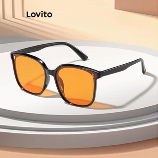 Lovito O guarda-sol simples casual modifica o formato do rosto para mulheres LFA42363