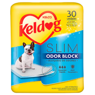 Tapete Higiênico Keldog Slim Ultra Dry Odor Block - 30 un