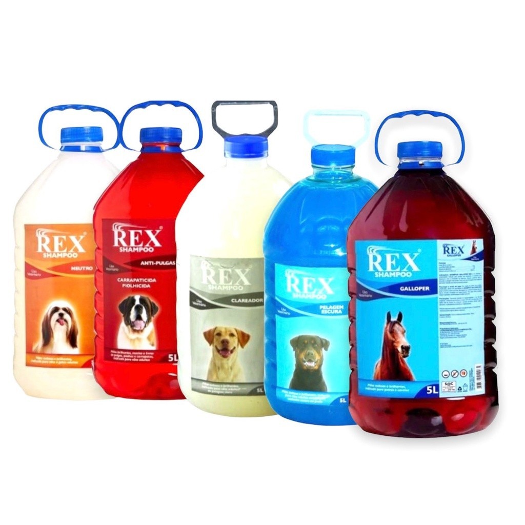 Shampoo Para Cachorros Cães Galão 5L Cuidados com Os Pelos Pet Linha ...