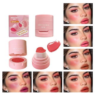 Cores de ajuste 6 Cores Love Cushion Seal Blush Veludo Hidratante Rouge Eyeshadow Reparação Blush Líquido