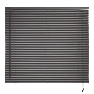 Persiana Horizontal Cortina Escritório PVC 100X130cm Atlas Primafer Preto
