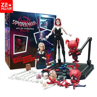 13cm Articulado Sv Ação Gwen Stacy Figura de Ação Coleção PVC Sentinel Marvel Spider-Man Into o Spider-Verse Spider-Gwen Modelo action figure boneco brinquedo Brinquedos para meninos
