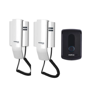 PORTEIRO ELETRONICO RESIDENCIAL IPR 8010 COM EXTENSÃO DE AUDIO INTELBRAS