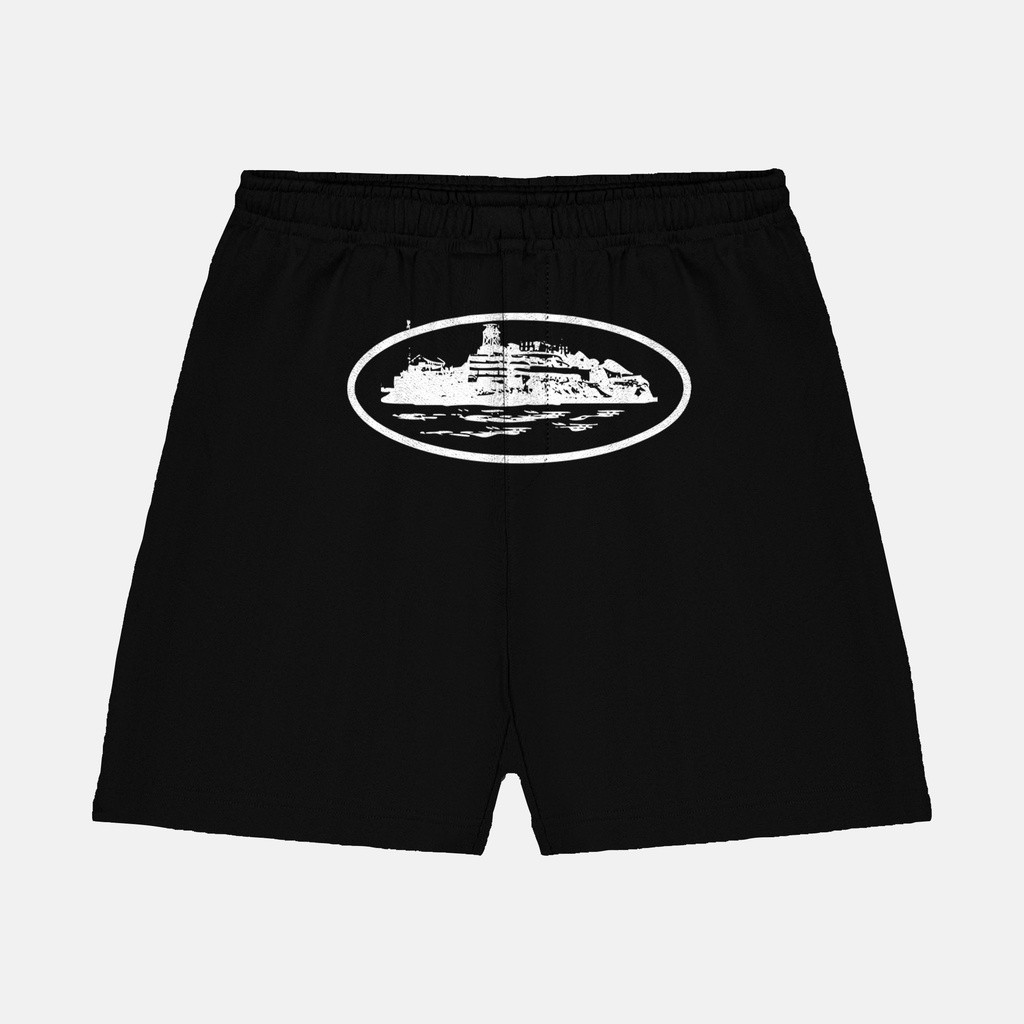 Bermuda Moletom Streetwear Alcatraz Personalizada Cordão Ponteira de Ferro